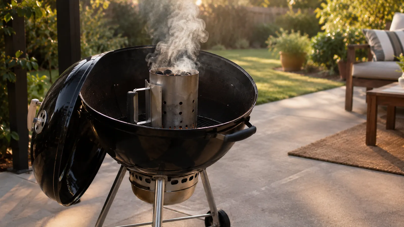 How to Light a Charcoal Grill with a Chimney Starter