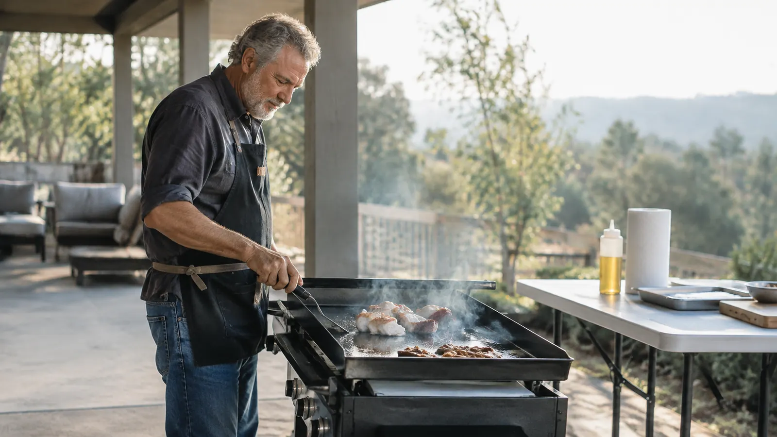 How to Season a New Griddle Top for Smash Burgers